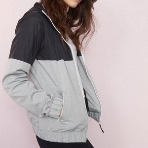 Garage Black & Grey Windbreaker